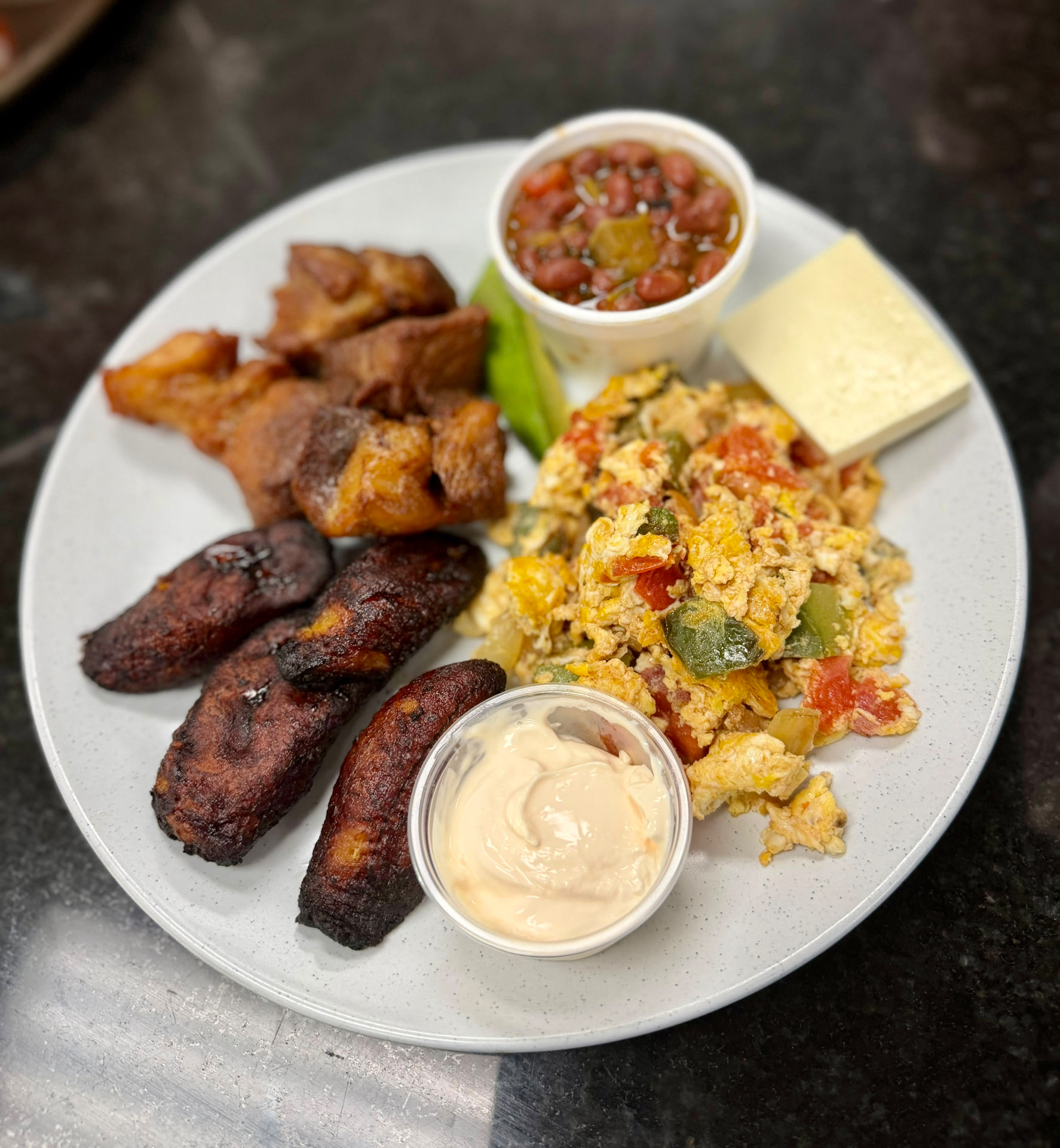 Desayuno salvadoreño at El Sazón de Mamá in Sterling, VA